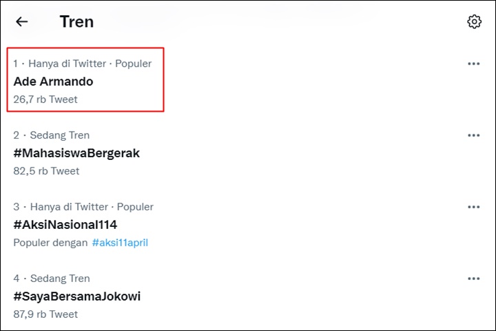 Ade Armando Trending