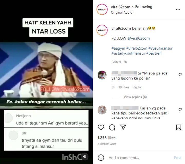 Makjleb! Aa Gym Diduga Sindir Ustaz Yusuf Mansur Soal \'Nipu\' Berkedok Sedekah