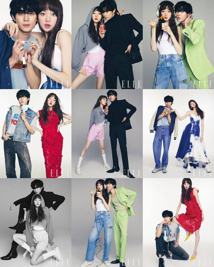 Pemotretan Lee Sung Kyung dan Kim Young Dae bersama Elle Korea untuk \