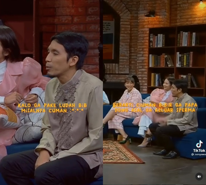 Reaksi Desta Usai Dengar Soal Hukum Cium Bibir Istri Saat Puasa Bikin Ngakak