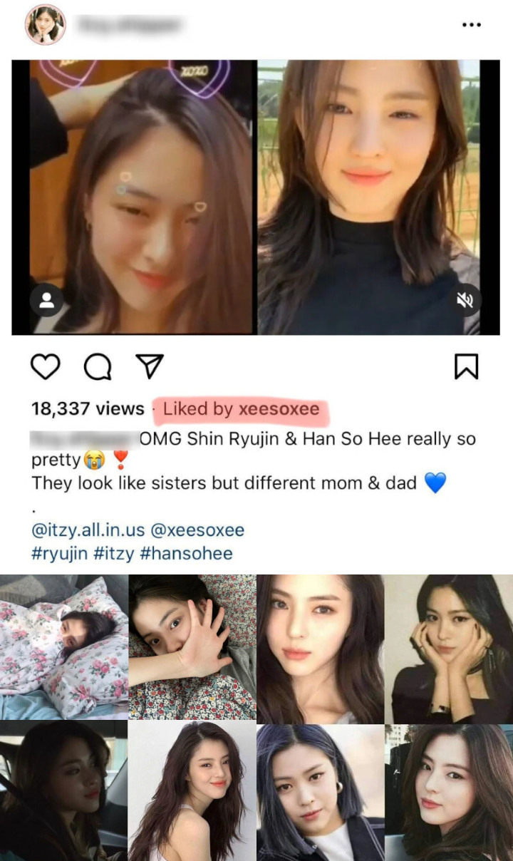 Respons Han So Hee dan Ryujin ITZY Dibilang Kembar