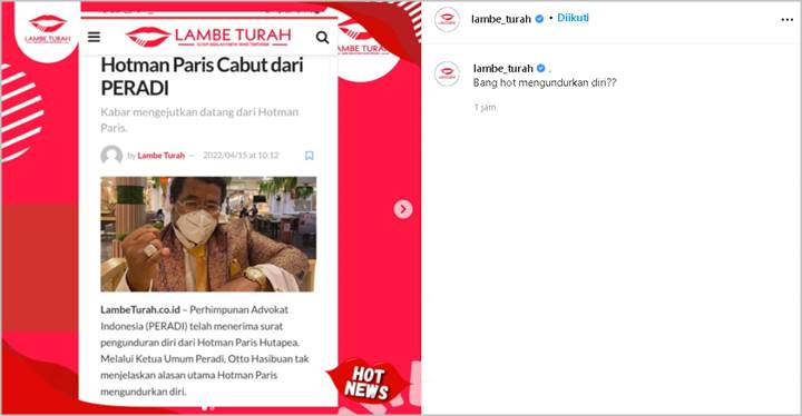 Dikabarkan Cabut dari PERADI, Hotman Paris Hutapea Buka Suara Soal Alasannya