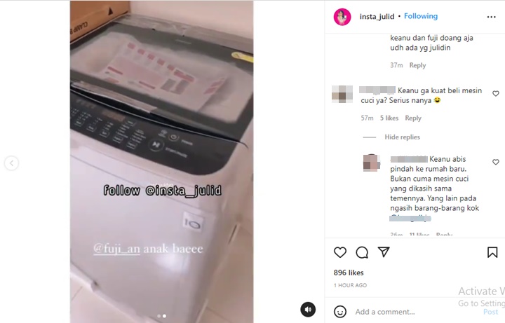 Keanu Agl dan Fuji Mendadak Dicibir Habis-habisan Perkara Mesin Cuci, Kenapa?