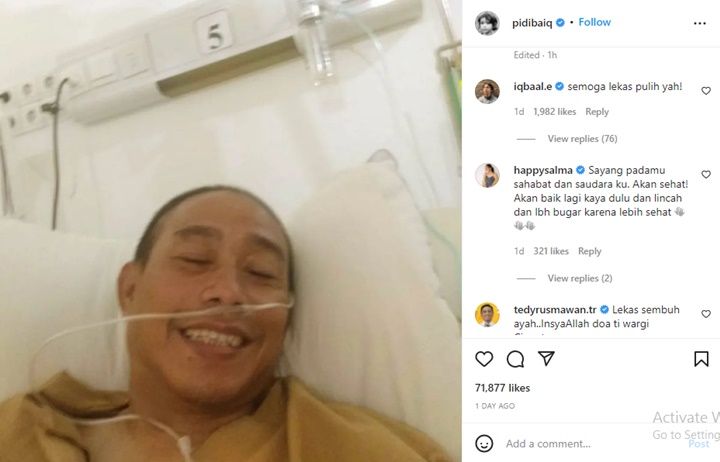 Pidi Baiq Kena Serangan Jantung dan Harus Dioperasi, Perhatian Iqbaal Ramadhan Bikin Riuh