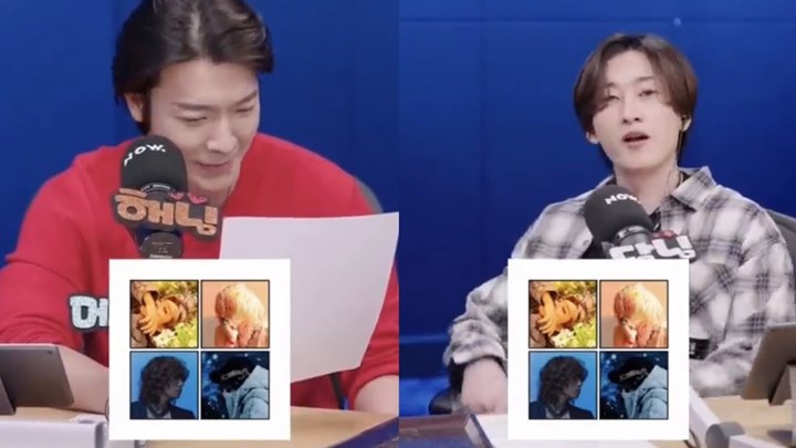 Eunhyuk dan Donghae Super Junior memberikan reaksi lagu comeback BIGBANG \'Still Life\' di acara radio \'D&E Show\'