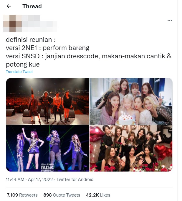 Penggemar membandingkan reuni 2NE1 dan Girls\' Generation