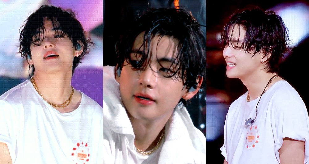 Usai Tampil Jadi Model Runway, Rambut Basah V di Konser BTS Bikin Fans Histeris