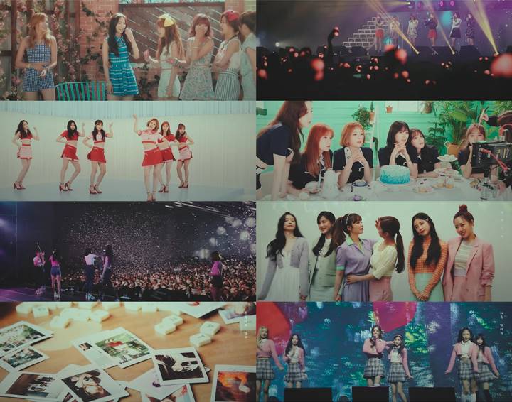 Momen Apink bersama dengan Na Eun di MV \'I want you to be happy\'