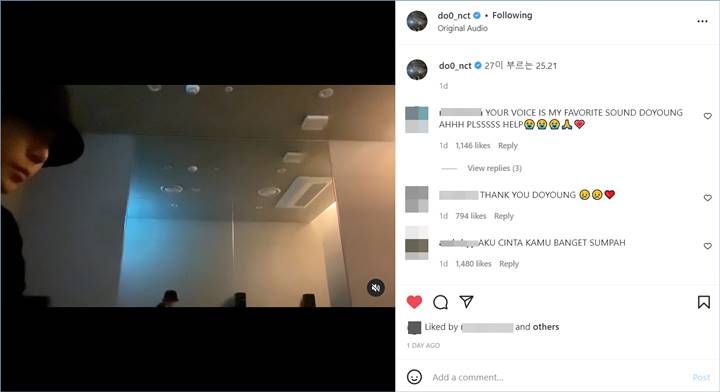 Doyoung NCT membuat cover \
