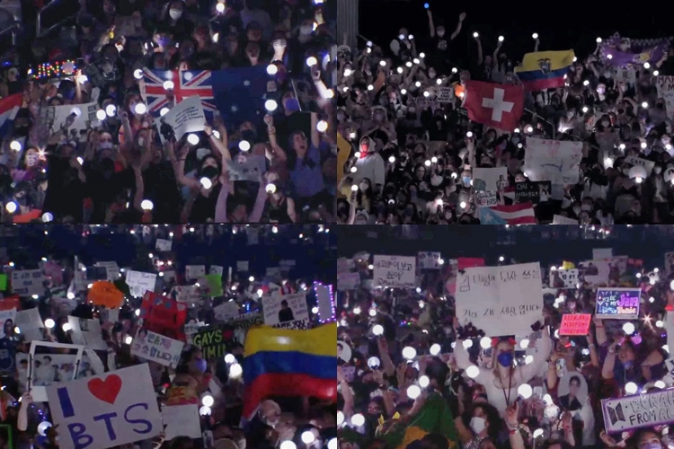 Ada Kibaran Bendera Berbagai Negara, Netter Sebut Konser BTS di Las Vegas Bak Olimpiade