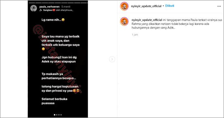 Video Kiano Ketemu Eks Babysitter Ramai, Paula Verhoeven Pasang Badan Usai Sang Adik Disalahkan