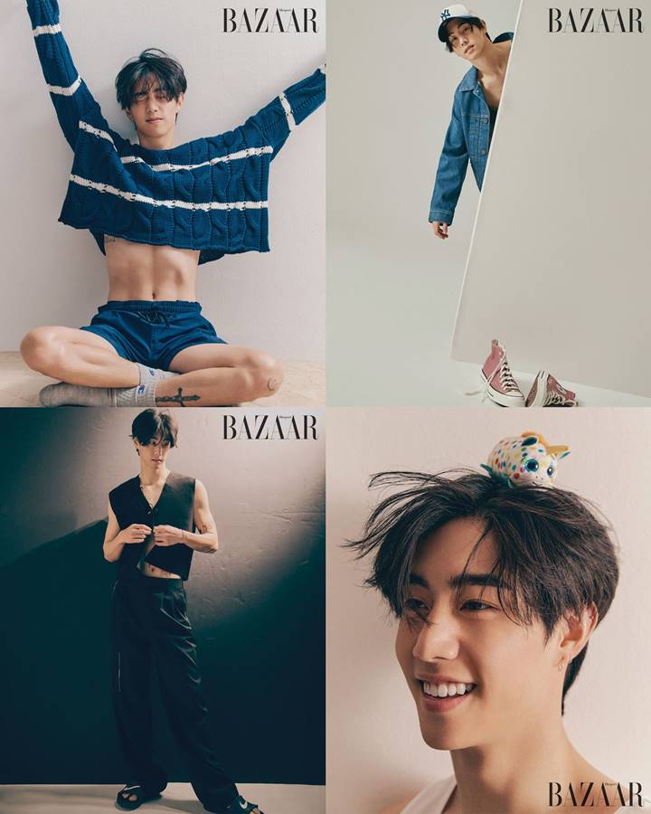 Penampilan Mark Tuan di Bazaar Korea