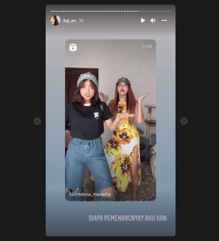 Lucinta Luna Bikin Heboh Bagikan Momen Battle Dance Bareng Fuji: Duo Queen!