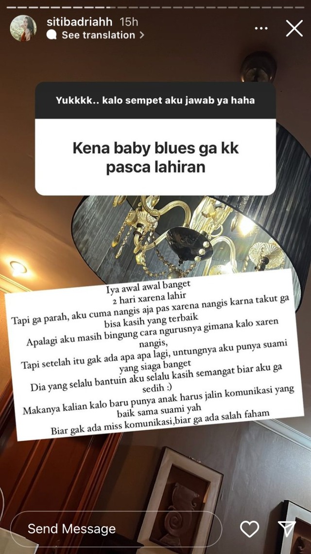 Siti Badriah Ungkap Sikap Manis Suami Saat Dirinya Alami Baby Blues Usai Melahirkan