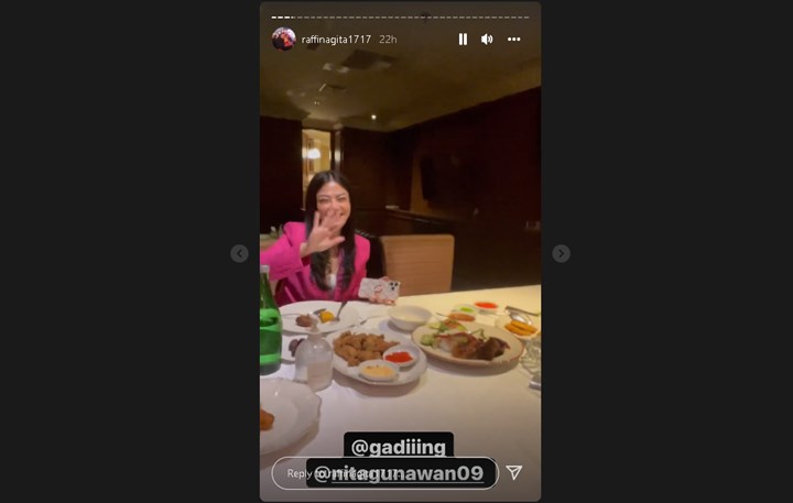 Raffi Ahmad Dinner Bareng Nita Gunawan