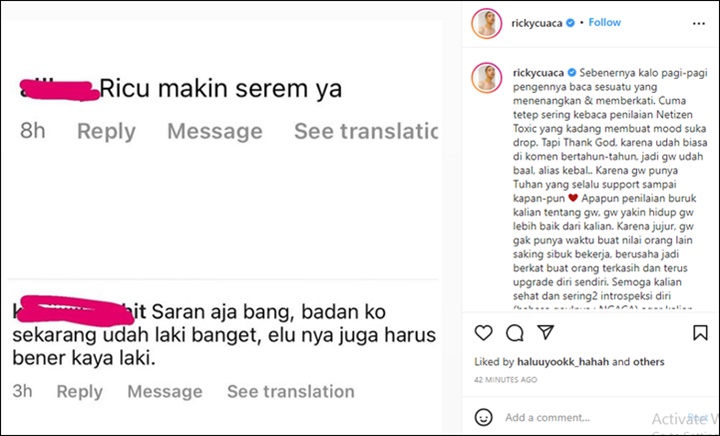 Jahat Banget, Penampilan Baru Ricky Cuaca Malah Dikatai Seram dan Makin \'Ngondek\'