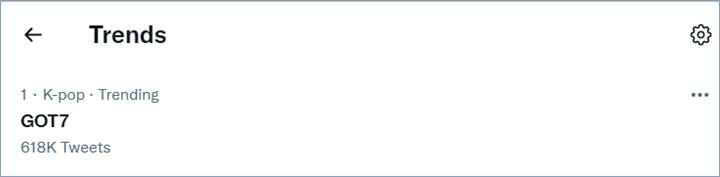 GOT7 trending topic di Twitter