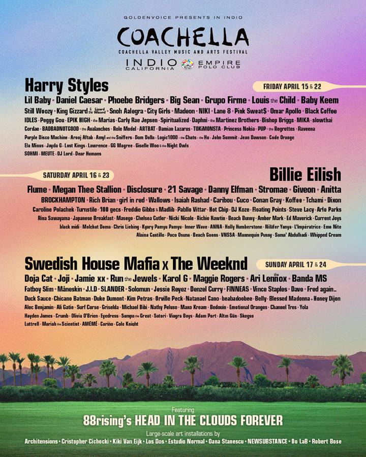 Lineup Coachella 2022