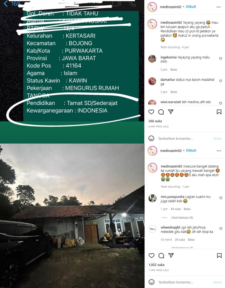 Medina Zein Dikritik Kelewatan Karena \'Hina\' Pendidikan Dan Rumah Selingkuhan Suami