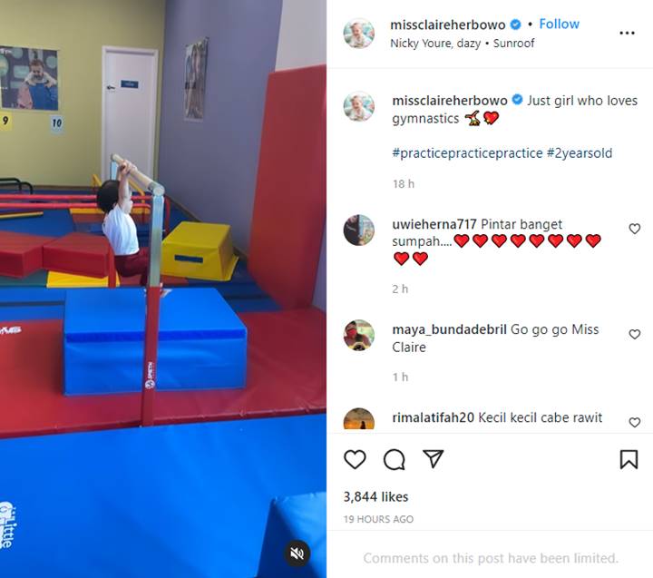 Putri Shandy Aulia Pamer Kekuatan Otot Saat Gymnastic, Aksi Pull Up Bikin Tercengang
