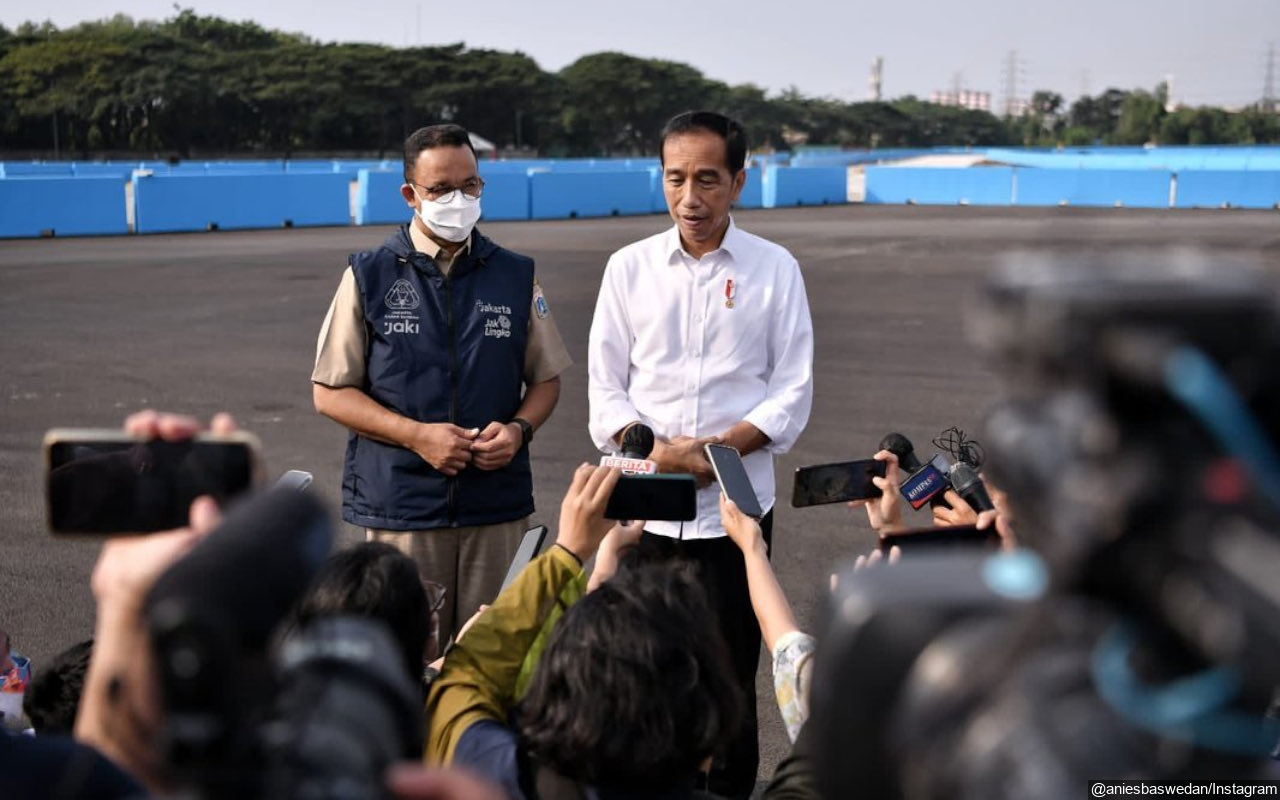 Didampingi Oleh Anies Baswedan, Presiden Jokowi Tinjau Pembangunan Sirkuit Formula E