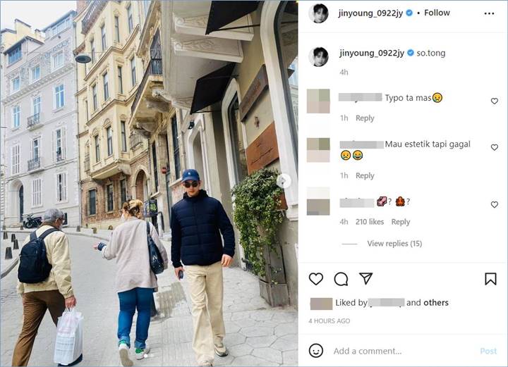 Potret Baru Jinyoung GOT7 di Instagram