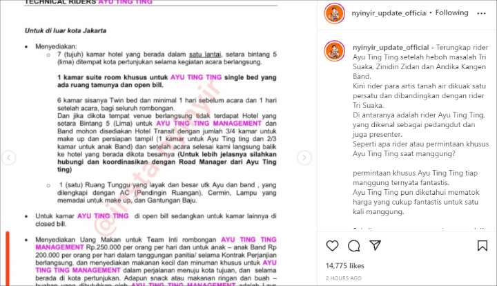 Giliran Riders Ayu Ting Ting Bocor Ke Publik