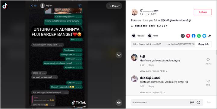 Bikin Klien Panik Gara-gara Kesalahan Saat Endorse, Respons Fuji dan Tim Disebut Bikin Makin Ngefans