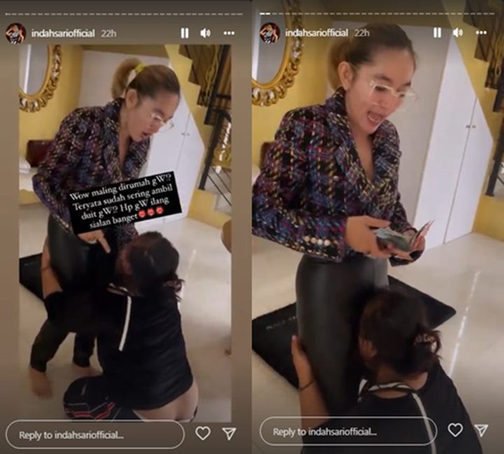 PART Indah Sari Nangis dan Cium Kaki Majikannya Usai Ketahuan Mencuri