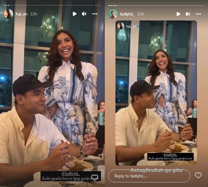 Pose Akrab dengan Mama Fuji, Millendaru Disebut Bikin Rebecca Klopper Ketar-ketir