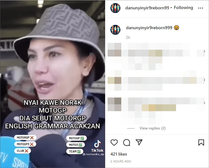 Bahasa Inggris Nikita Mirzani Belepotan