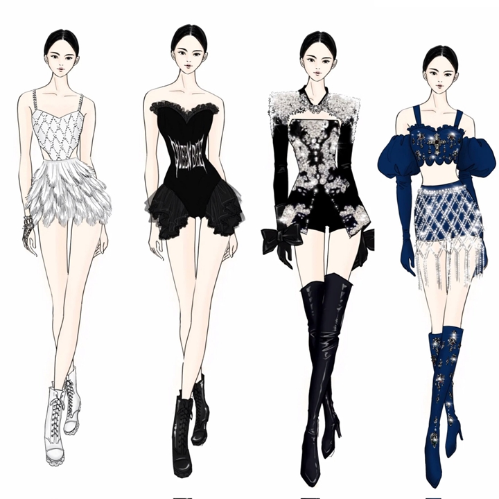 Sketsa Desain Outfit aespa di Coachella Terungkap, Detailnya Bikin Takjub