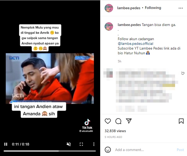 Adegan Skinship Amanda Manopo dan Arya Saloka Ini Dianggap Berlebihan, Setuju?