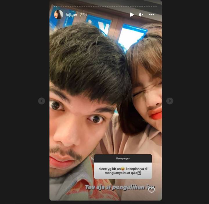 Fuji mengakui jika akan merindukan Thariq Halilintar melalui akun Instagram pribadinya