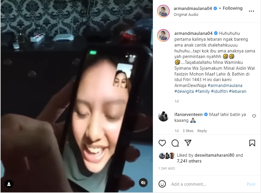 Armand Maulana Minta Maaf ke Sang Putri Karena Lupa Lakukan Hal Ini, Sukses Bikin Nangis