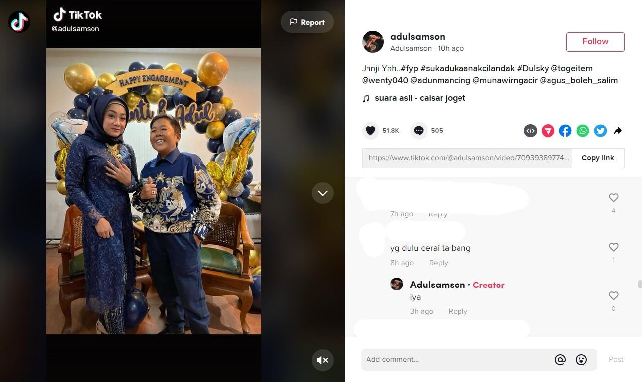 Komedian Adul Dikabarkan Tunangan, Benarkan Cerai dari Istri Pertama?