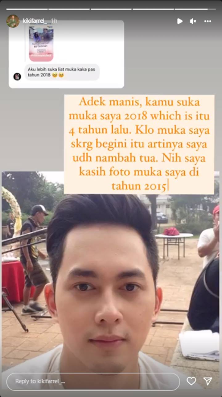 Kiki Farrel Balas Begini Saat Ada Netizen Ngaku Lebih Suka Lihat Parasnya Di Tahun 2018