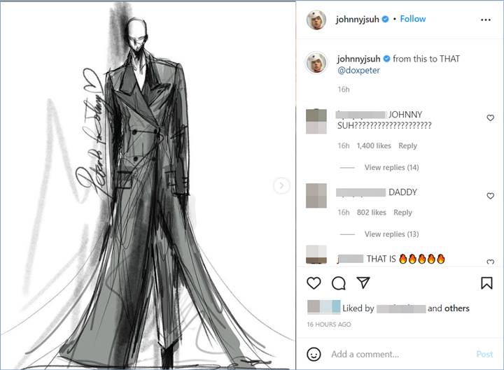 Johnny NCT menunjukkan ilustrasi awal untuk outfit yang ia kenakan di Met Gala 2022