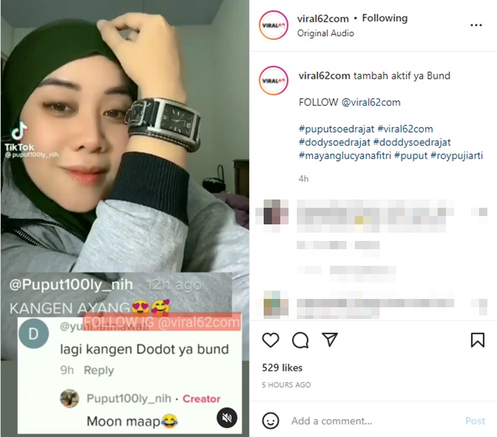 Puput \'Tolak Mentah-mentah\' Disebut Kangen Doddy Soedrajat, Pilih Pamer Gebetan Baru?