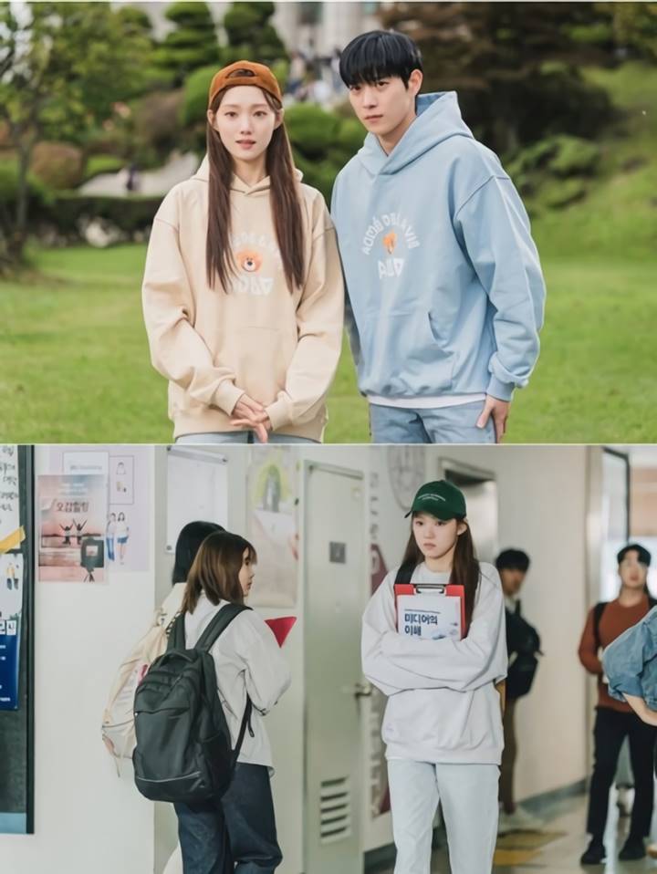 Momen Lee Sung Kyung dan Kim Young Dae ketika masih kuliah