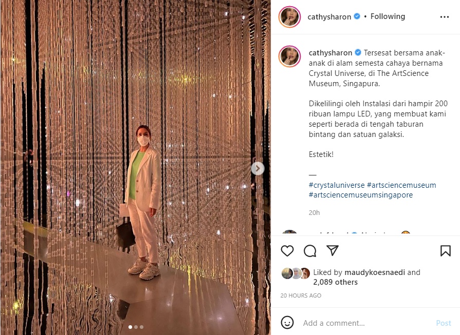 Cathy Sharon Ngaku Tersesat Bersama Anak-anak di Tempat Super Indah Ini