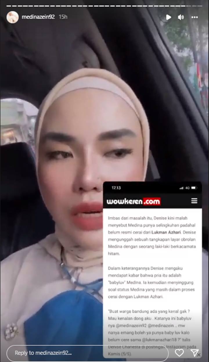 Dituding Denise Chariesta Selingkuh, Medina Zein Ungkap Status Hubungannya dengan Tengku