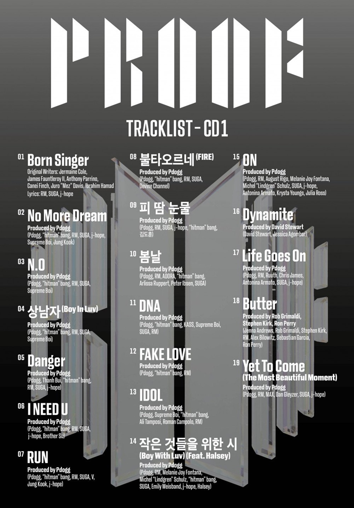 Berisi Lagu-lagu Hits Lawas, BTS Rilis Tracklist CD1 Album Antologi \'Proof\'