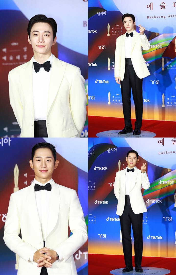 Lee Junho 2PM dan Jung Hae In di Baeksang Arts Awards 2022