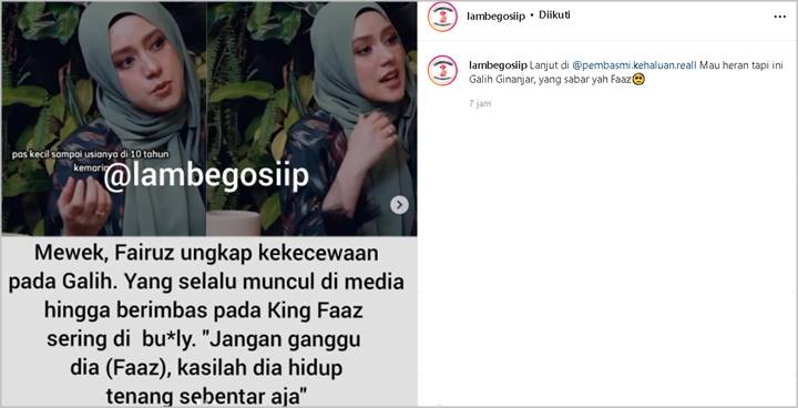 Fairuz A. Rafiq ‘Skakmat’ Drama Galih Ginanjar Ingin Ketemu Anak, Ungkap Penantian Pilu Selama Ini