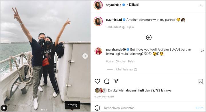 Naysilla Mirdad Heboh Diduga Go Public Pacar Baru Usai Umbar Potret Bareng ‘Partner’, Banjir ‘Restu’