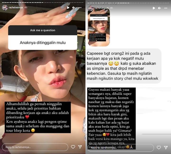 Begini Jawaban Rachel Vennya Saat Dituding Suka Ninggalin Anak-Anak