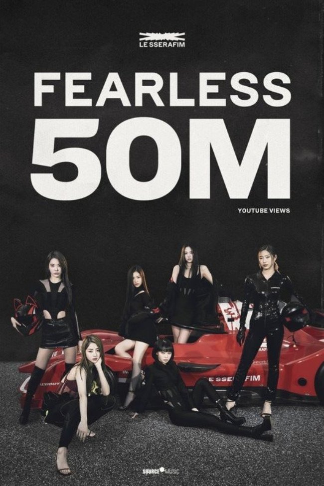 MV 'Fearless' LE SSERAFIM Berhasil Capai 50 Juta Views Setelah Seminggu Rilis