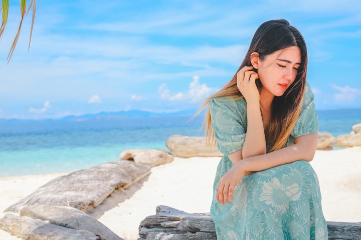 Penuh warna ketika ke pantai 