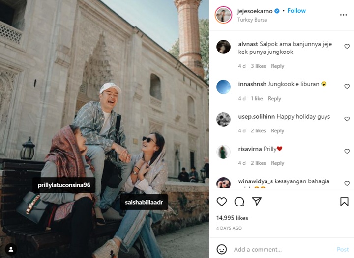 Prilly Latuconsina Liburan ke Turki Bareng Pria \'Mirip\' Jungkook BTS, Siapa?